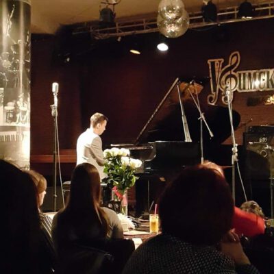 Solo concert at a jazz club in Ufa, Russia