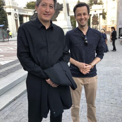 With pianist and conductor Freddy Kempf (UK / Germany), Ufa, Russia